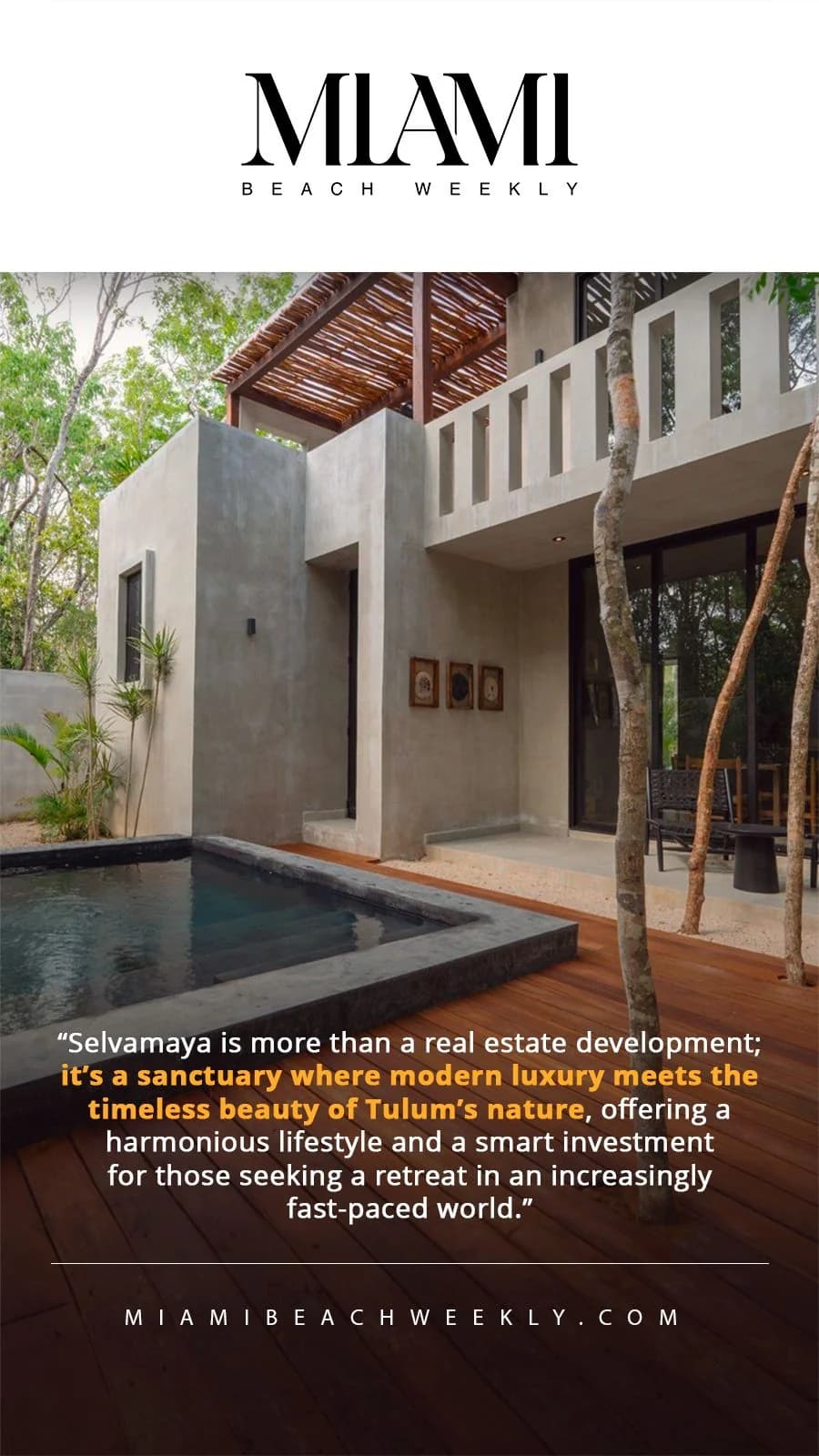 Selvamaya: conexión perfecta entre naturaleza y confort en Tulum