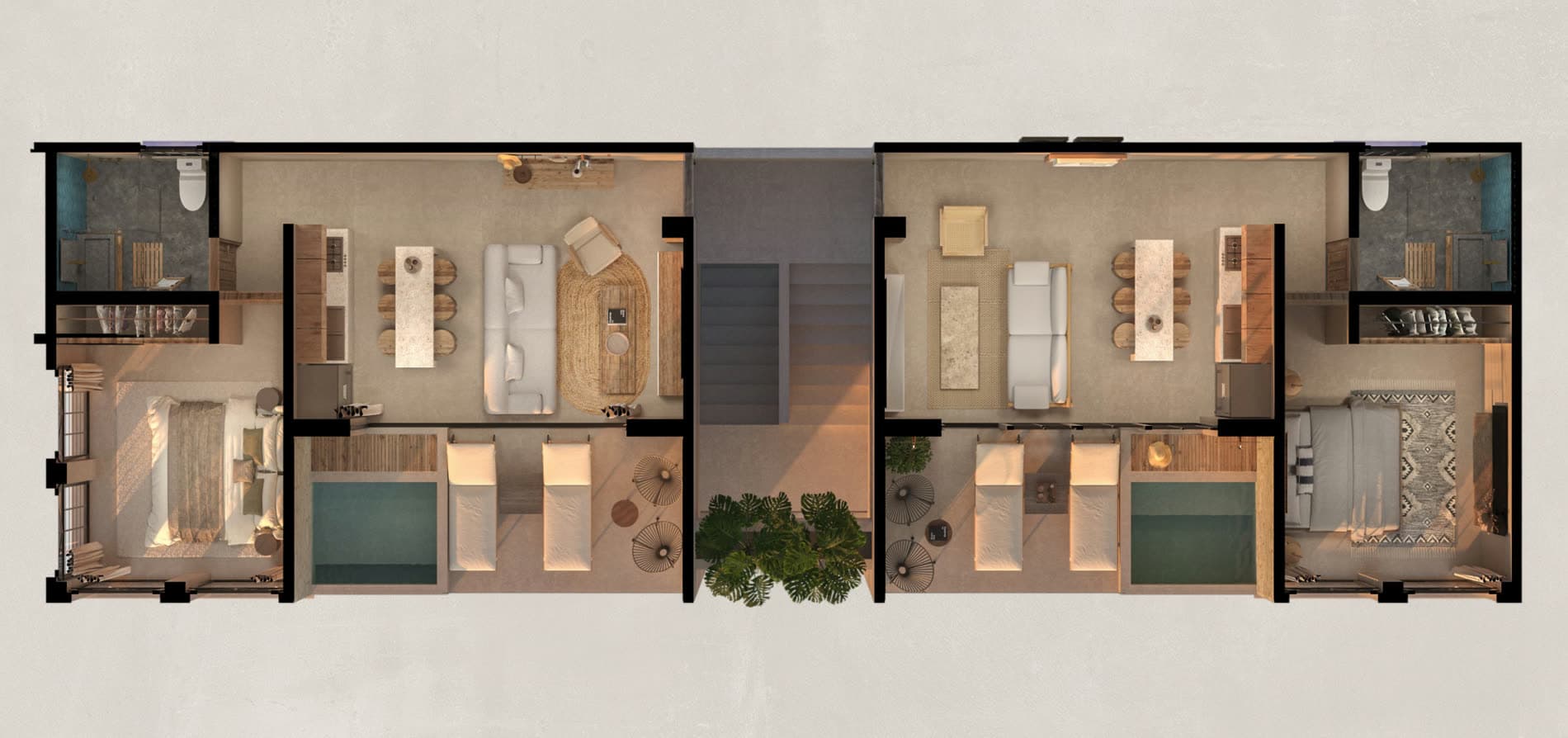 Upper floors