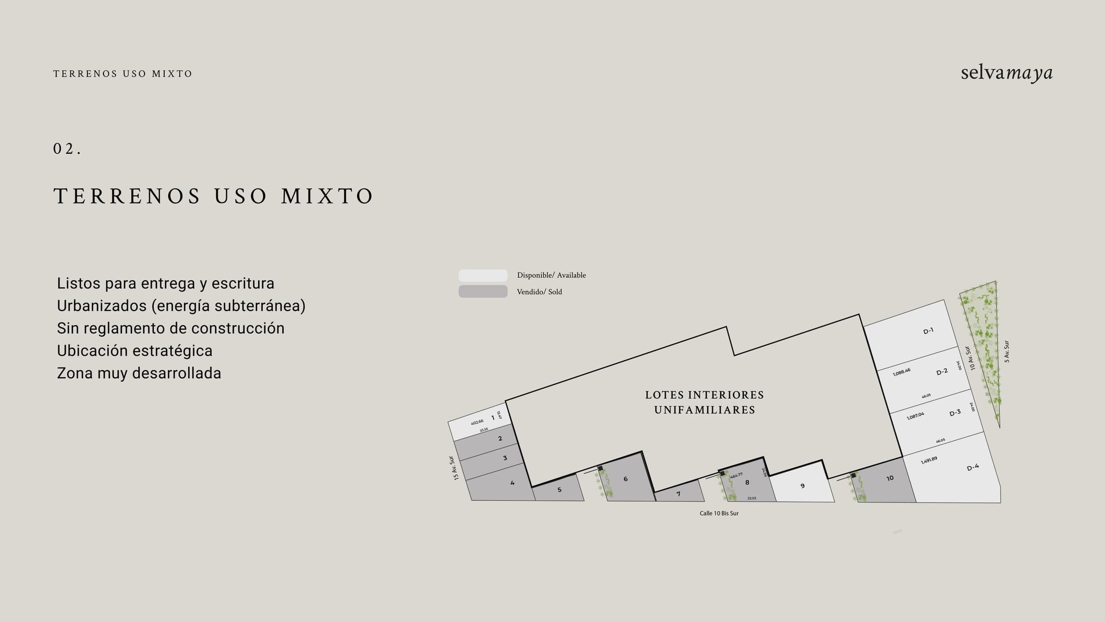 Masterplan · lotes de uso mixto