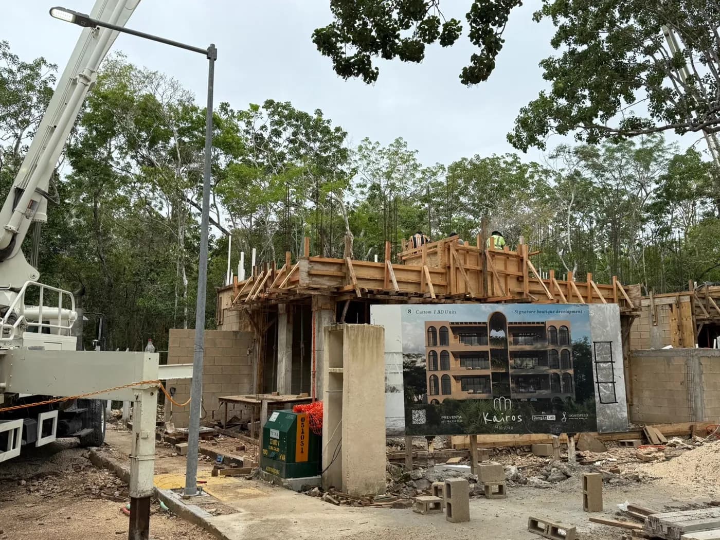 Selva Maya houses under construction