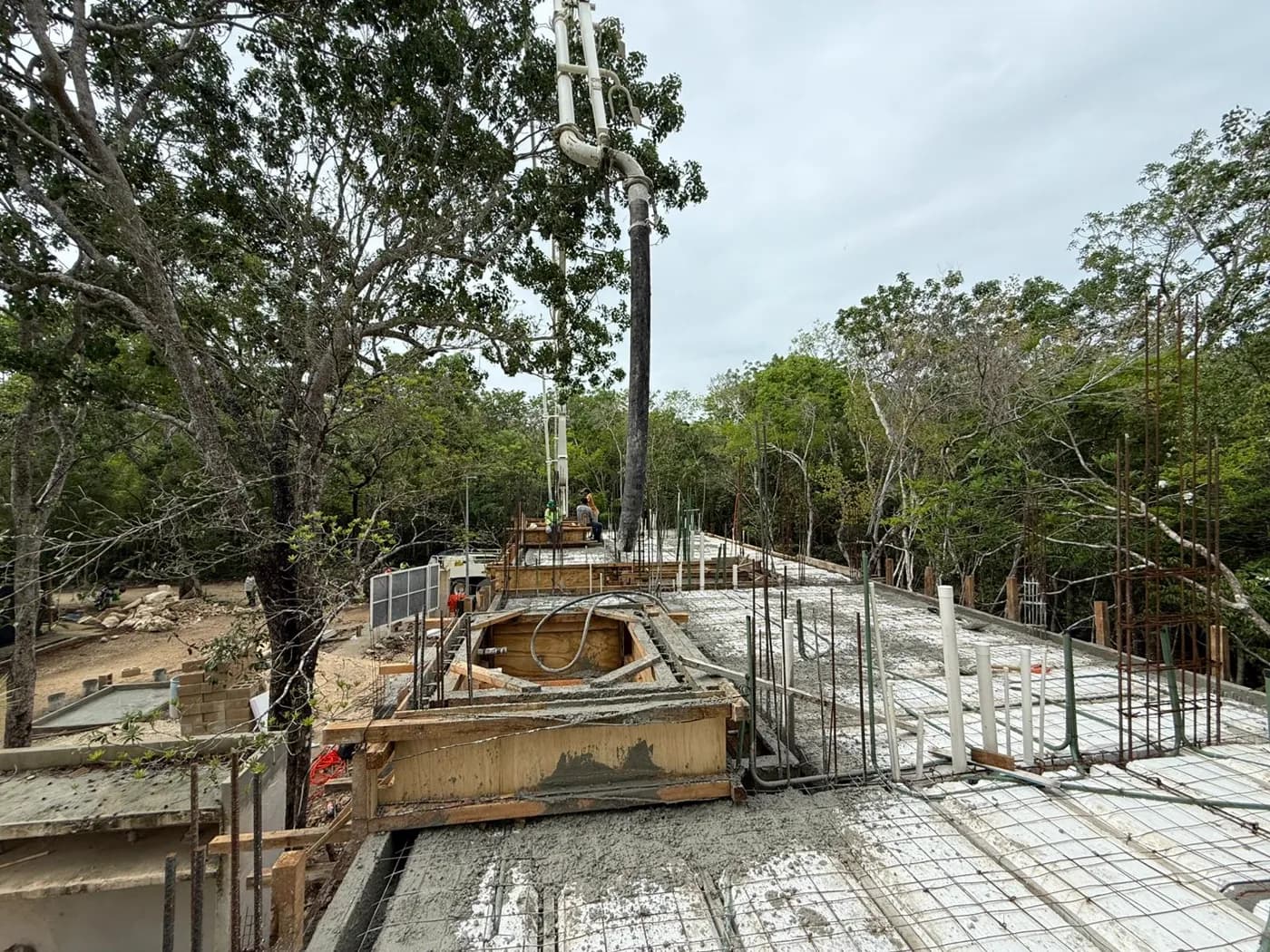 Selva Maya houses under construction